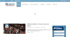 Desktop Screenshot of direito.facol.com